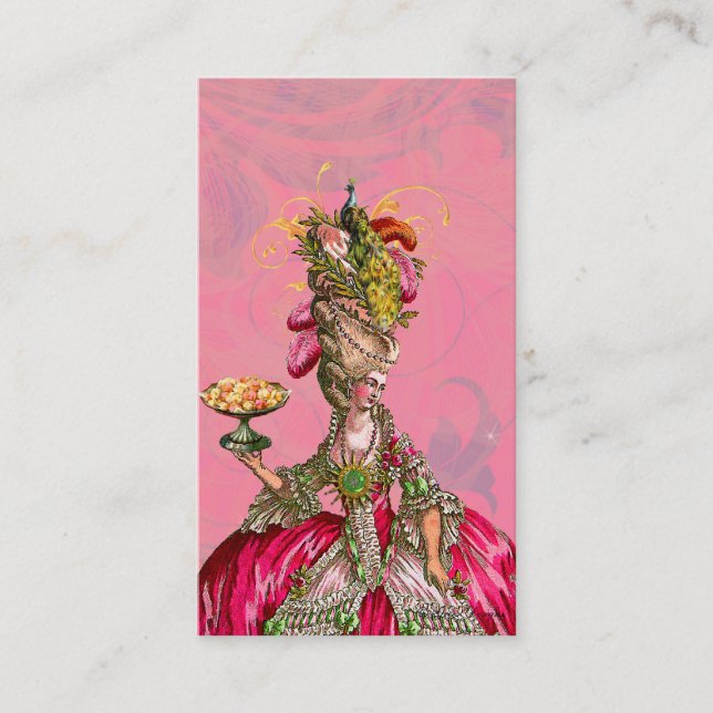 Marie Antoinette Les Laisse Manger Carte de visite (Devant)
