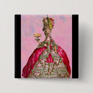 Marie Antoinette Let Them Eat Cake 2 Inch Square Button