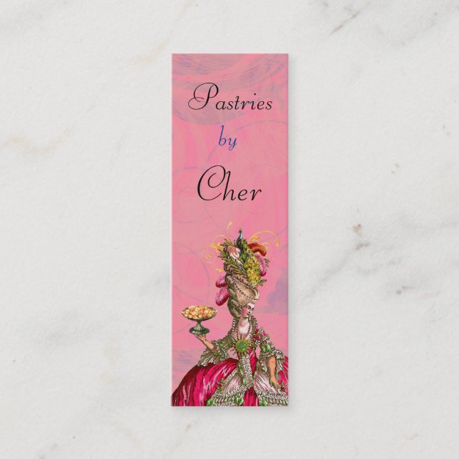 Marie Antoinette Let Them Eat Cake Business Card (Front)