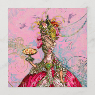 Marie Antoinette Let them Eat Cake Invitation