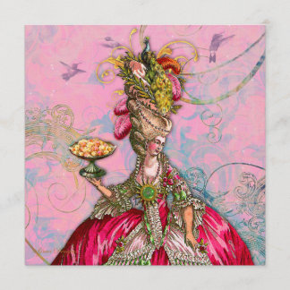Marie Antoinette Let them Eat Cake Invitation