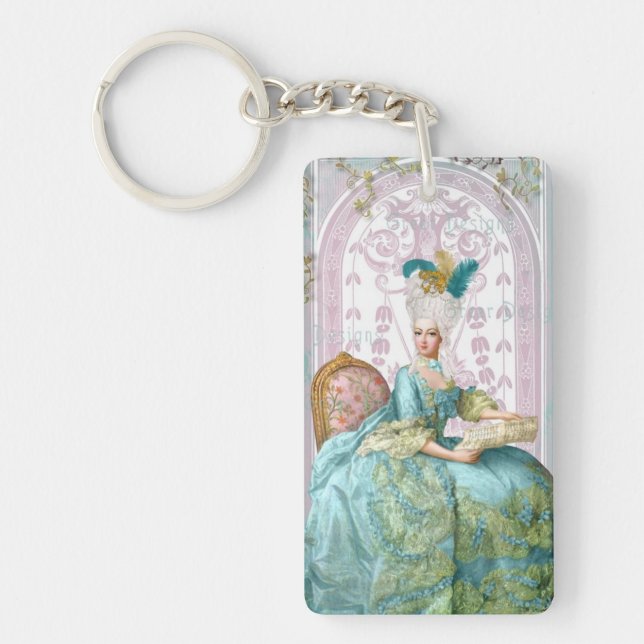 Marie Antoinette Let them Eat Cake Keychain (Front)