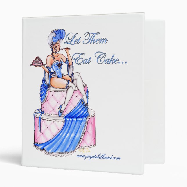 Marie Antoinette 'Let Them Eat Cake' Notebook Binder (Front/Inside)