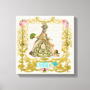 Marie Antoinette Let Them Eat Cake Portrait Canvas