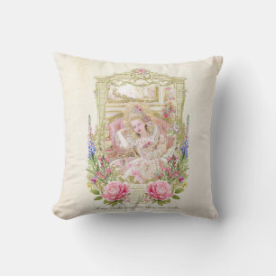 Marie Antoinette let them eat cake Throw Pillow