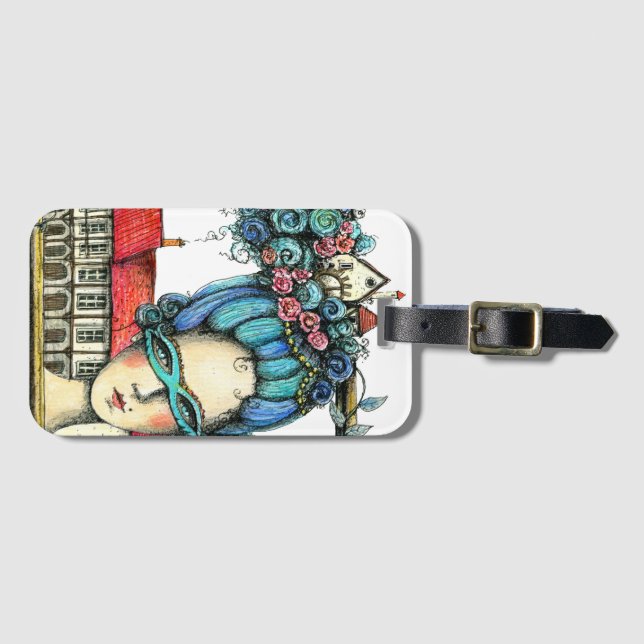 Marie Antoinette Luggage Tag  (Front Horizontal)