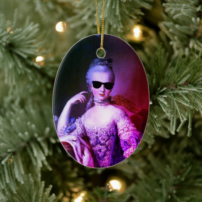 Marie-Antoinette Marie Antoinette crazy Kitsch Ceramic Ornament (Tree)