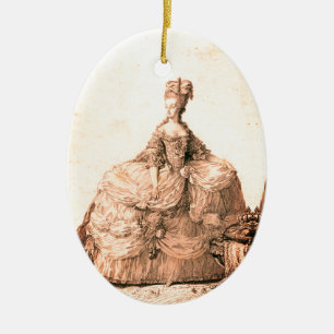 Marie-Antoinette Marie Antoinette shabby chic Mach Ceramic Ornament