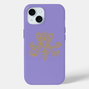 Marie Antoinette Monogram Lavender iPhone 15 Case