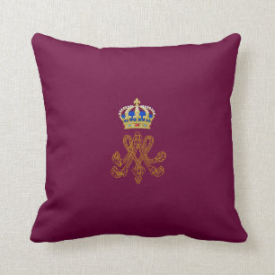 Marie Antoinette Monogram Throw Pillow