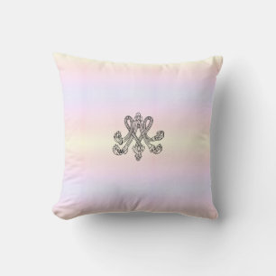 Marie Antoinette – Monogramm – Monogram pastel Throw Pillow