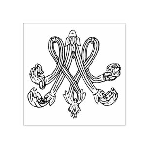 Marie Antoinette – Monogramm – Royal initials Rubber Stamp
