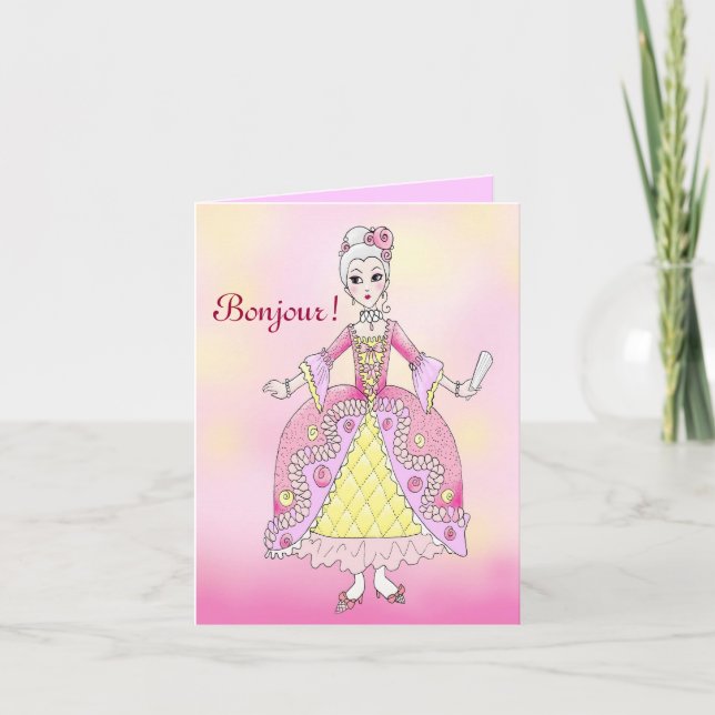 Marie Antoinette Note Card (Front)