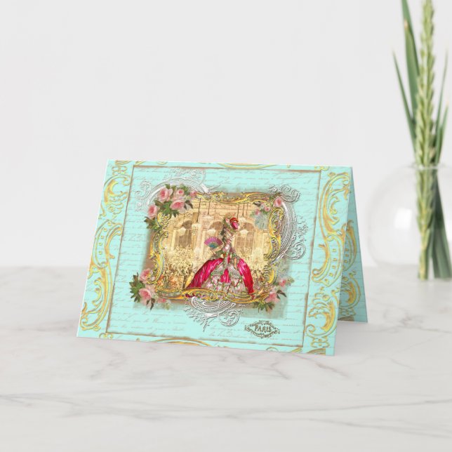 Marie Antoinette Party at Versailles Card (Front)