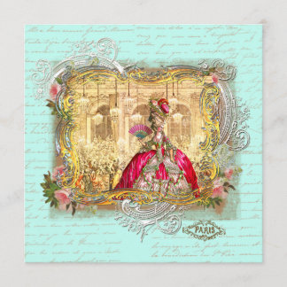 Marie Antoinette Party at Versailles Invitation