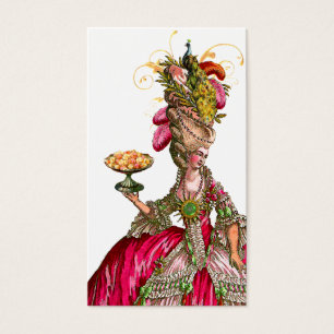 Marie Antoinette Peacock Place Card/Business