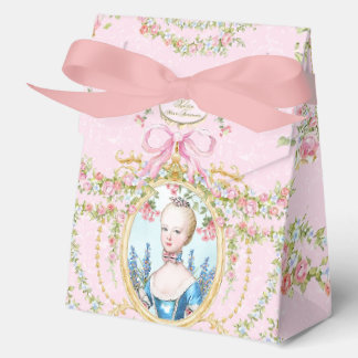 Marie Antoinette pink rose frame Favor Box