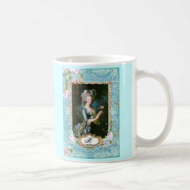 Marie Antoinette Pink Roses Lace Mug Cup (Right)