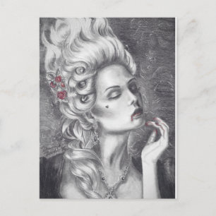 Marie Antoinette Postcard Vampire Postcard