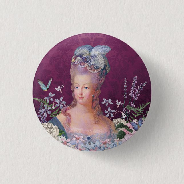 Marie Antoinette Queen of France 1 Inch Round Button (Front)