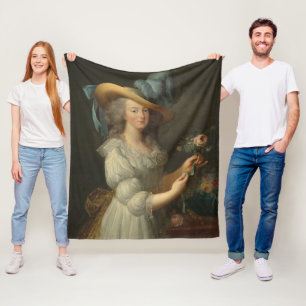 Marie Antoinette Queen Of France Fleece Blanket
