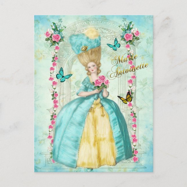 Marie Antoinette Romantic Mint Dream Postcard (Front)