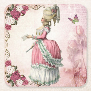 Marie-Antoinette Rose Coaster C