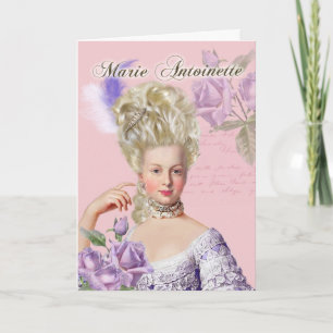 Marie Antoinette Rose de la carte de voeux