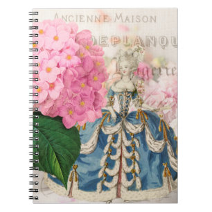 Marie Antoinette Rose Hydrangea Carnet français