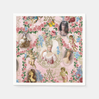 Marie Antoinette rose of Versailles napkin