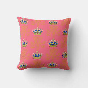 Marie Antoinette Royal Monogram Throw Pillow