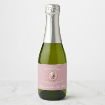 Marie Antoinette Sparkling Vin Étiquette rose
