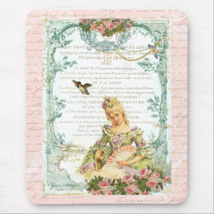 Marie Antoinette & Sparrow Mouse Pad