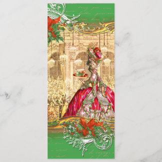 Marie Antoinette Tea Party Invitation Christmas