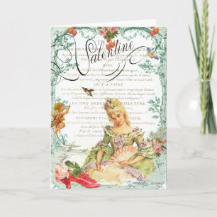 Marie Antoinette Valentine Holiday Card