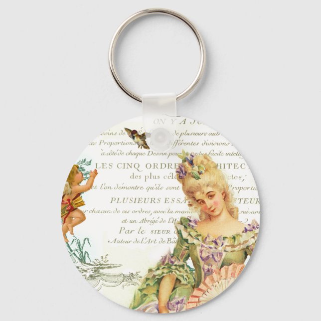 Marie Antoinette Valentine Keychain (Front)