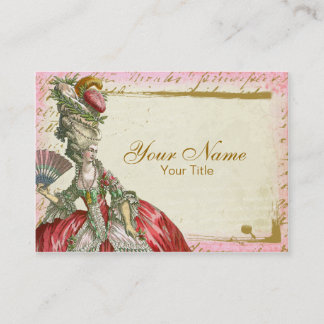 Marie Antoinette Versailles Business Card Template