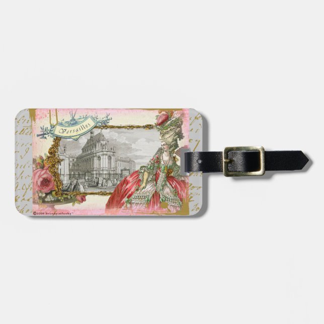 Marie Antoinette & Versailles Custom Luggage Tag (Front Horizontal)