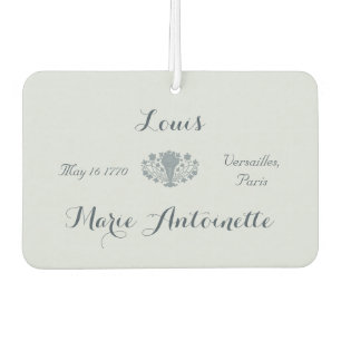 Marie Antoinette Wedding Rococo Dusty Blue Air Freshener