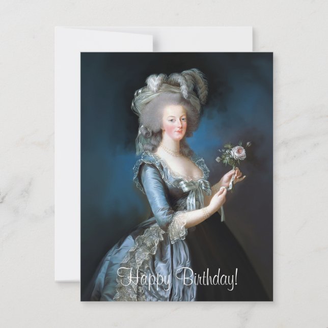 Marie Antoinette with a rose (Front)