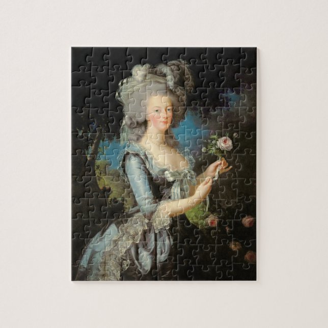 Marie Antoinette with a Rose, 1783 Jigsaw Puzzle (Vertical)