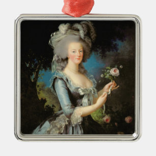 Marie Antoinette with a Rose, 1783 Metal Ornament