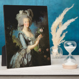 Marie Antoinette with a Rose, 1783 Plaque