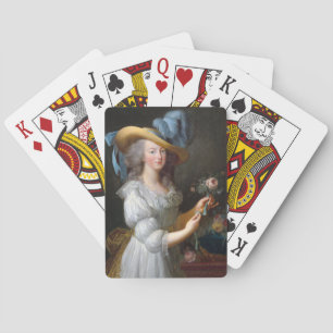 Marie Antoinette with a rose Playing Cards