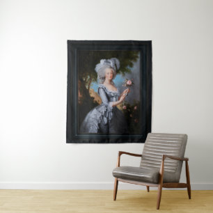 Marie Antoinette With A Rose Tapestry