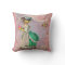Marie Antoinette with Cupcake & Bird Throw Pillow