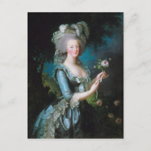 Marie-Antoinette with the Rose by Elisabeth Lebrun Postcard