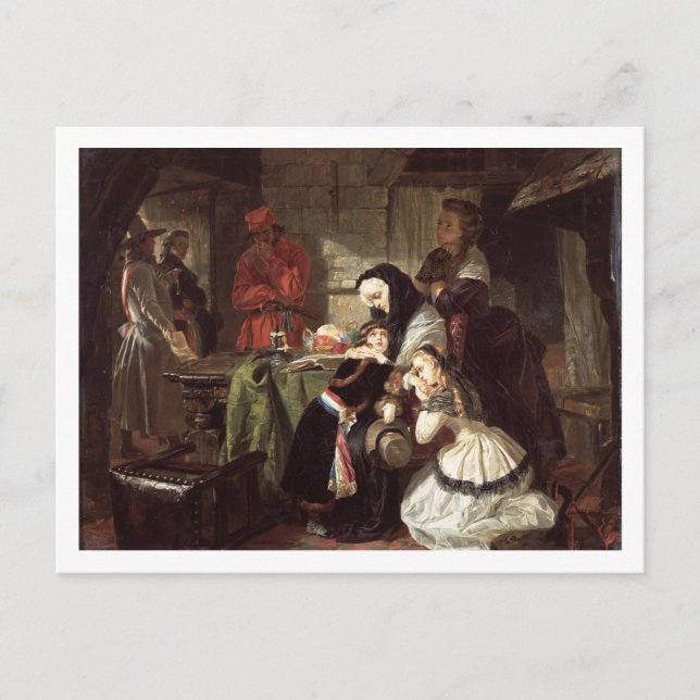 Marie-Antoinette's (1753-93) Final Adieu to the Da Postcard (Front)