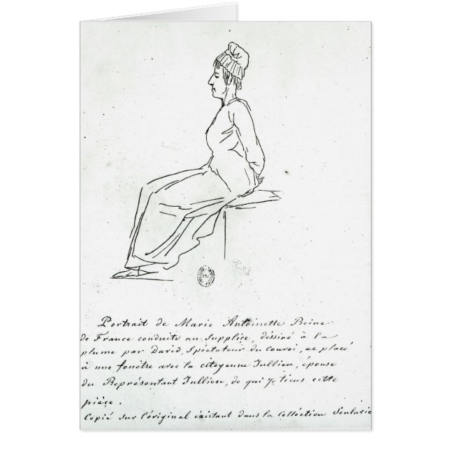 Marie-Antoinette's way to her execution (Front)