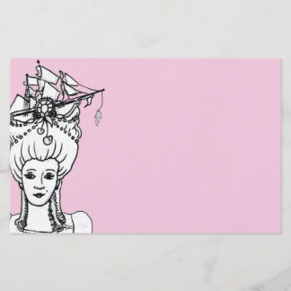 Marie by the Sea Whimsical Stationery in Pink